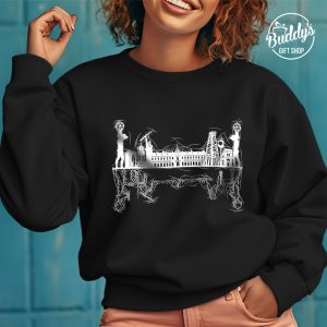 Unisex crna duks majica Tuzla Skyline